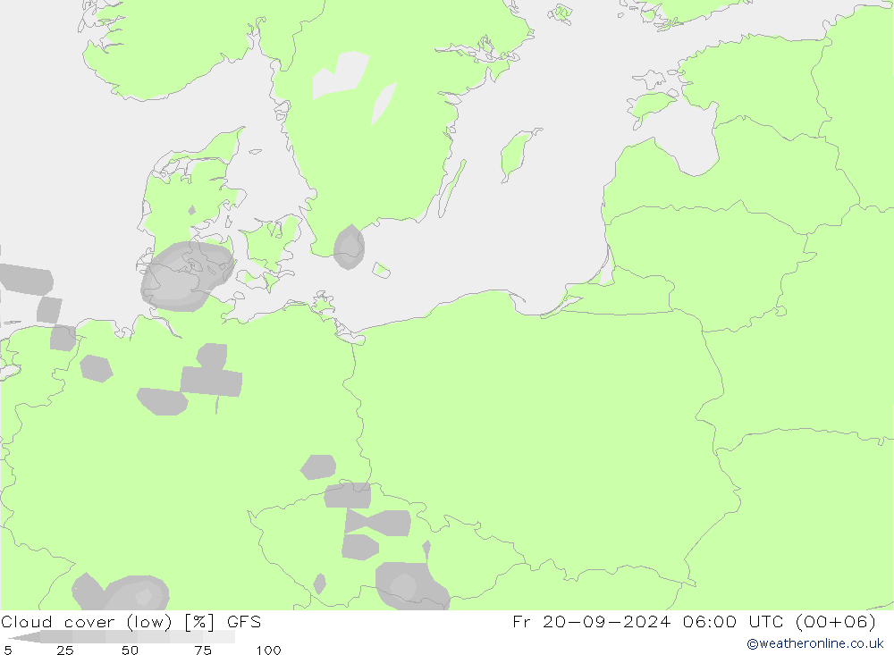 Bewolking (Hoog,Middelb.,Laag) GFS vr 20.09.2024 06 UTC