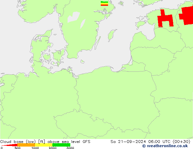 Cloud base (low) GFS so. 21.09.2024 06 UTC