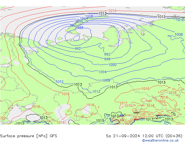 GFS: Sáb 21.09.2024 12 UTC