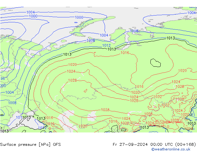 GFS: Sex 27.09.2024 00 UTC