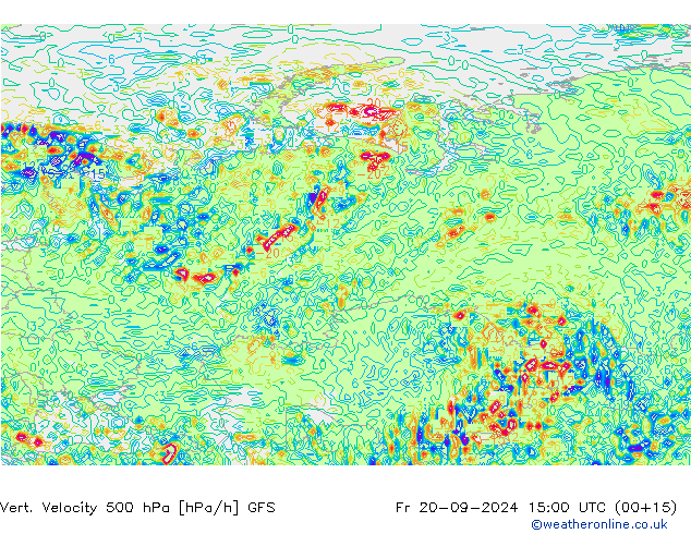 Vert. Velocity 500 hPa GFS Fr 20.09.2024 15 UTC