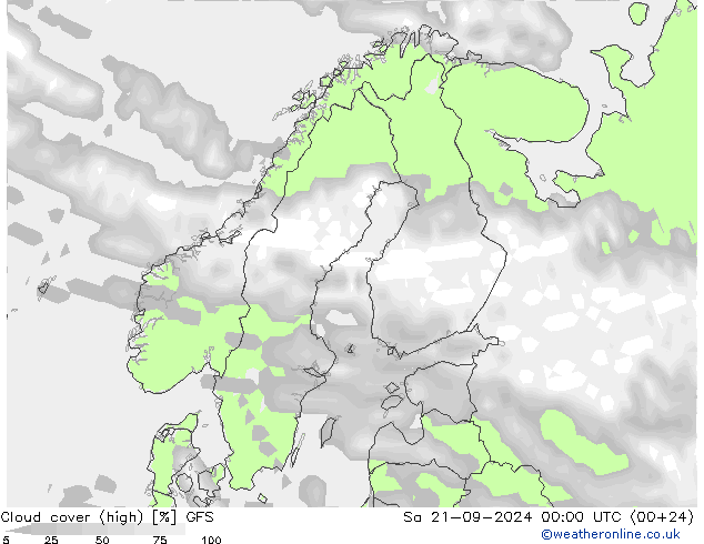 Nubes altas GFS sáb 21.09.2024 00 UTC