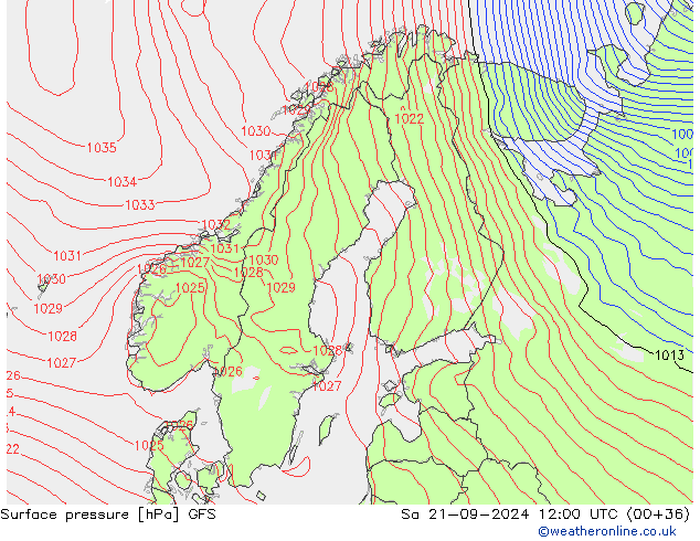 GFS: So 21.09.2024 12 UTC