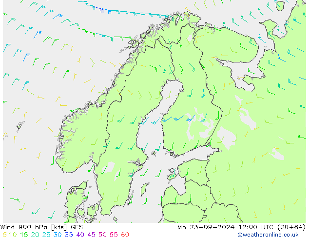  900 hPa GFS  23.09.2024 12 UTC