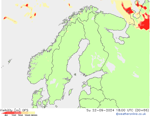 Visibilità GFS dom 22.09.2024 18 UTC