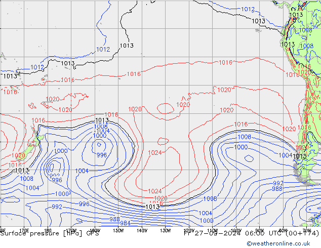 GFS: ven 27.09.2024 06 UTC