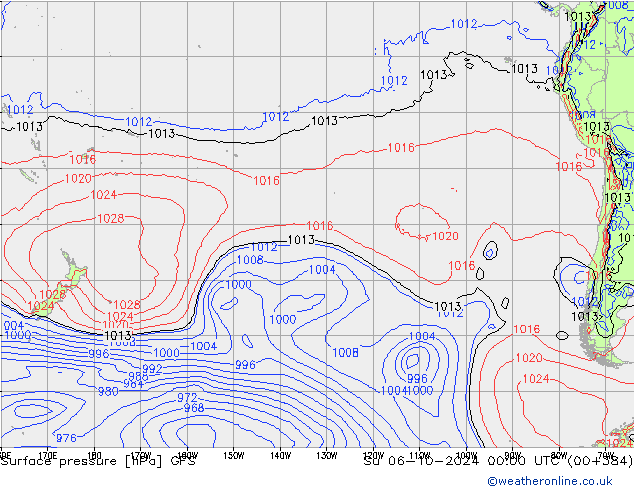 GFS: Ne 06.10.2024 00 UTC