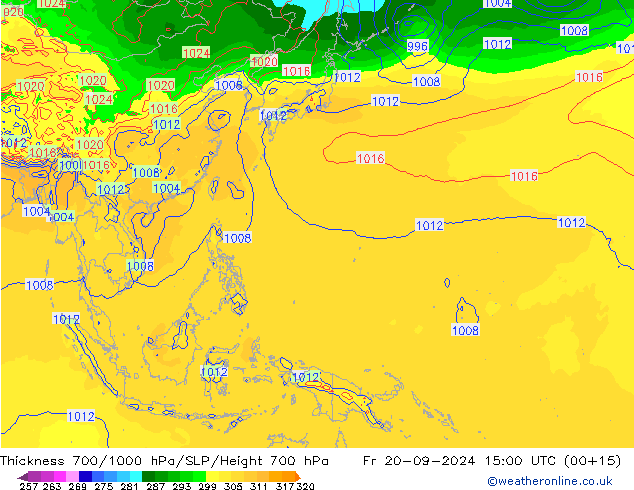 Thck 700-1000 hPa GFS Pá 20.09.2024 15 UTC