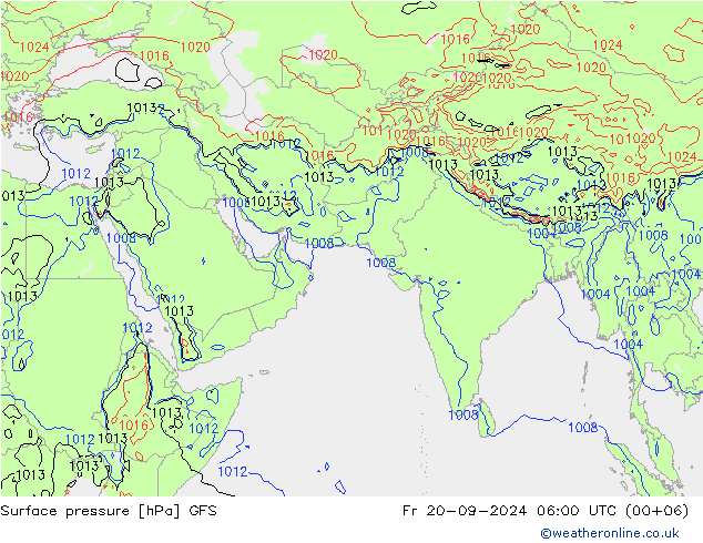 GFS: Sex 20.09.2024 06 UTC