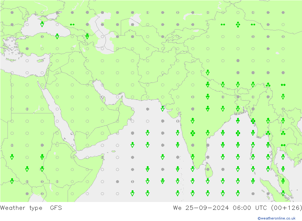 Weather type GFS We 25.09.2024 06 UTC