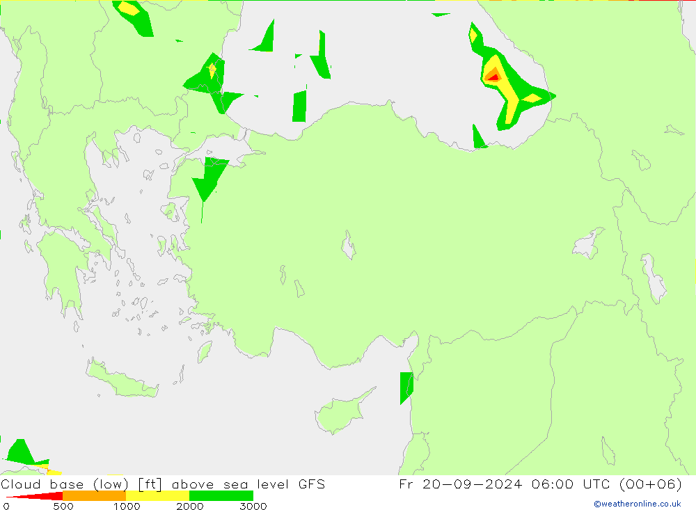 Alçak Bulut Alt Sınırı GFS Cu 20.09.2024 06 UTC