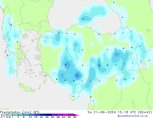 opad GFS so. 21.09.2024 18 UTC