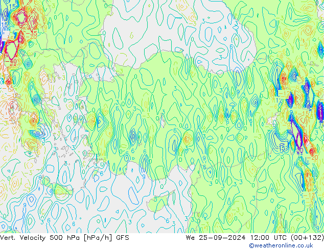 Vert. Velocity 500 hPa GFS We 25.09.2024 12 UTC