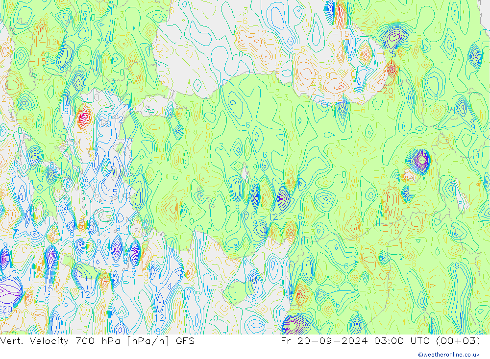 Vert. Velocity 700 hPa GFS ven 20.09.2024 03 UTC