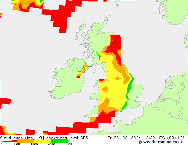 Cloud base (low) GFS  20.09.2024 12 UTC