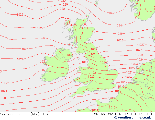 GFS: Cu 20.09.2024 18 UTC