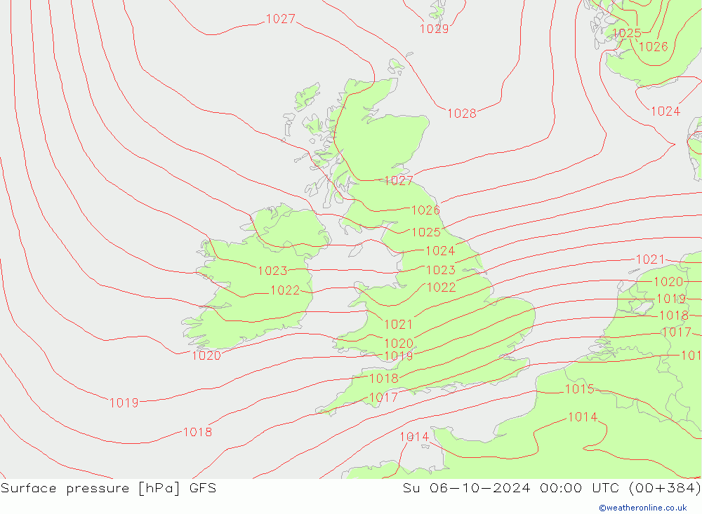 GFS: Ne 06.10.2024 00 UTC