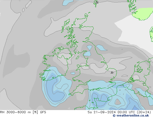 RH 3000-6000 m GFS Sa 21.09.2024 00 UTC