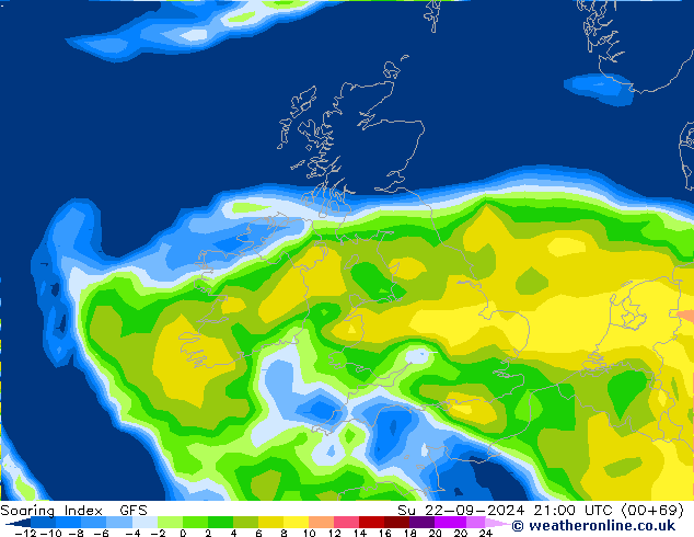 Soaring Index GFS dim 22.09.2024 21 UTC