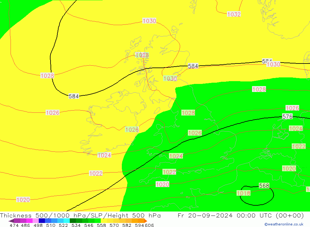 Thck 500-1000hPa GFS ven 20.09.2024 00 UTC