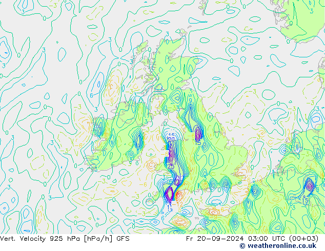 Vert. Velocity 925 гПа GFS пт 20.09.2024 03 UTC