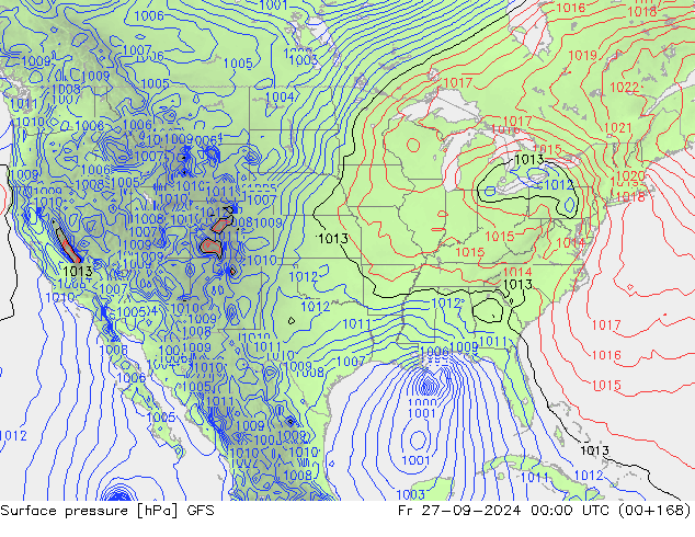 GFS: Cu 27.09.2024 00 UTC