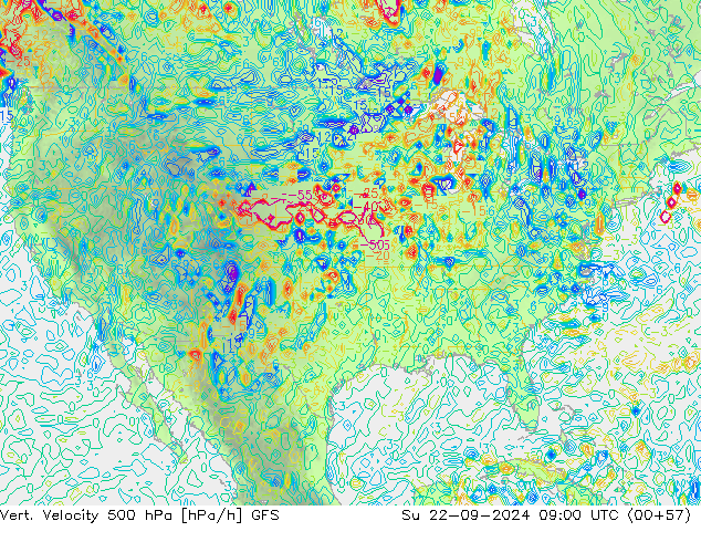 Vert. Velocity 500 hPa GFS So 22.09.2024 09 UTC