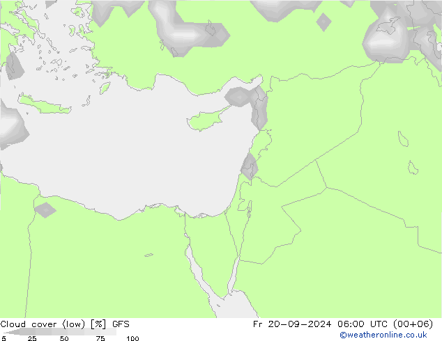 Nuages (élevé,moyen,bas) GFS ven 20.09.2024 06 UTC