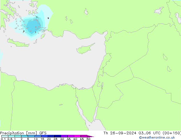 Neerslag GFS do 26.09.2024 06 UTC