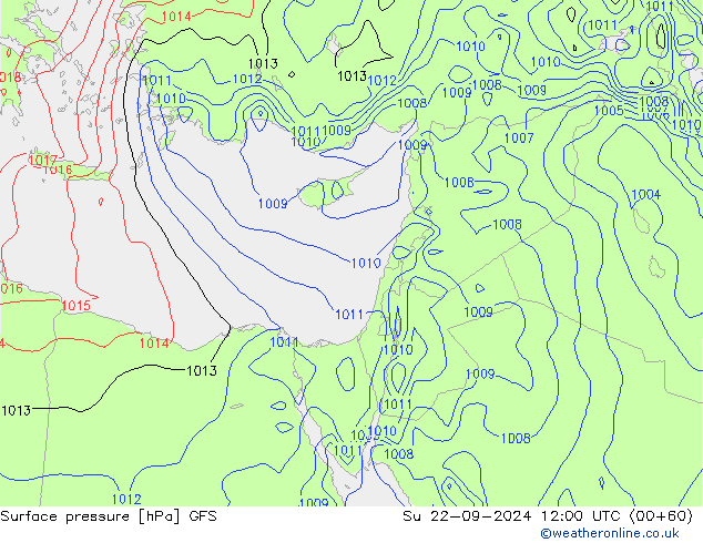 GFS: nie. 22.09.2024 12 UTC