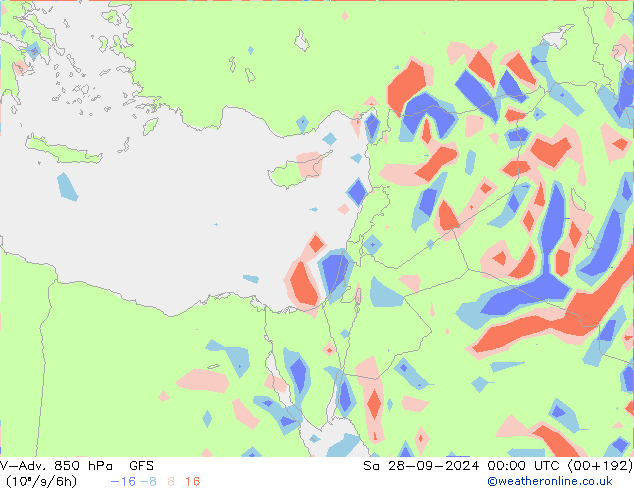 V-Adv. 850 hPa GFS so. 28.09.2024 00 UTC