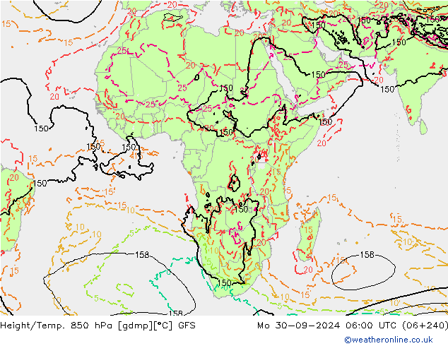 Z500/Rain (+SLP)/Z850 GFS Mo 30.09.2024 06 UTC