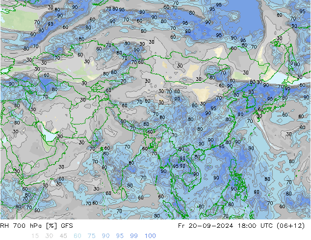 RV 700 hPa GFS vr 20.09.2024 18 UTC