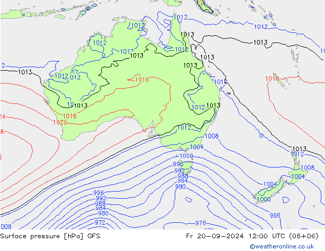 GFS: Cu 20.09.2024 12 UTC