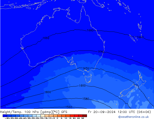 Height/Temp. 100 hPa GFS September 2024