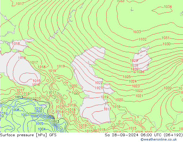 GFS: So 28.09.2024 06 UTC