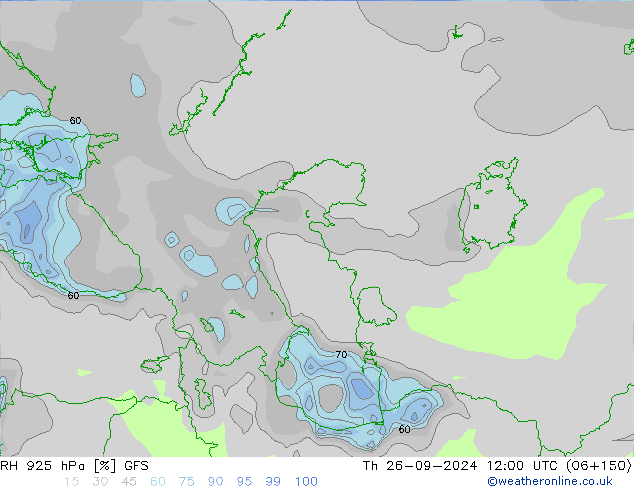 RV 925 hPa GFS do 26.09.2024 12 UTC