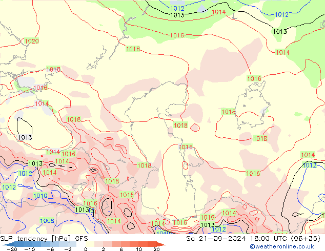 Y. Basıncı eğilimi GFS Cts 21.09.2024 18 UTC