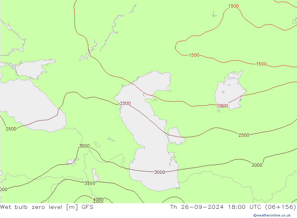 Theta-W Sıfır Seviyesi GFS Per 26.09.2024 18 UTC