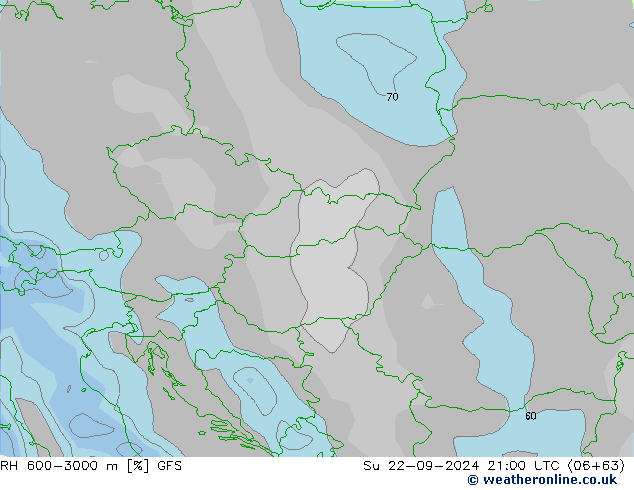 RH 600-3000 m GFS Su 22.09.2024 21 UTC