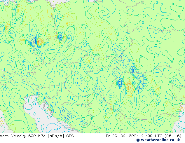 Vert. Velocity 500 hPa GFS pt. 20.09.2024 21 UTC