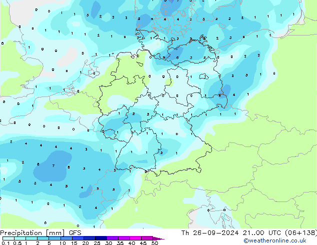 Precipitation GFS September 2024