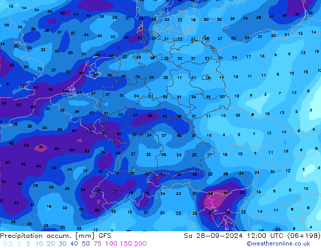 Precipitation accum. GFS Settembre 2024