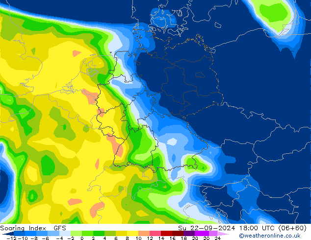 Soaring Index GFS So 22.09.2024 18 UTC