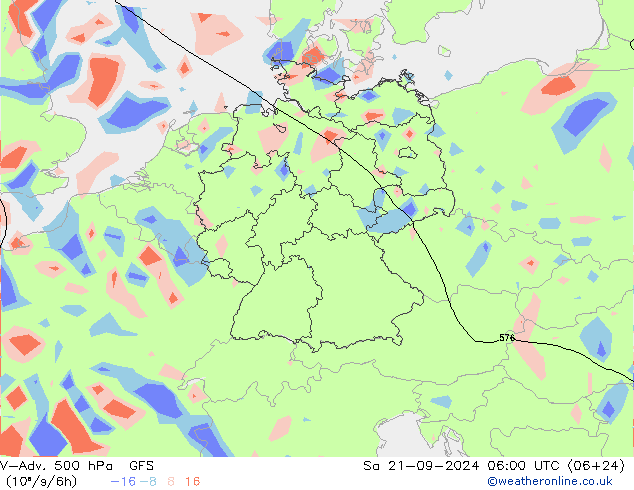 V-Adv. 500 hPa GFS Sa 21.09.2024 06 UTC