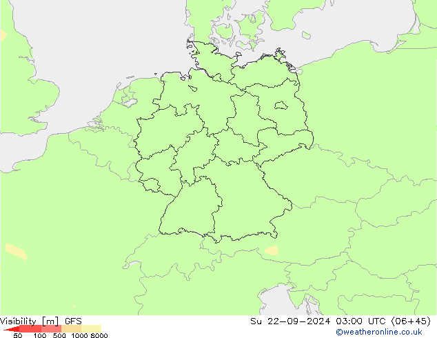 Visibilità GFS dom 22.09.2024 03 UTC