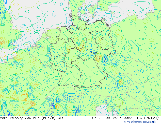 Vert. Velocity 700 hPa GFS Sa 21.09.2024 03 UTC