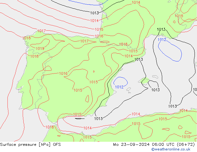 GFS: Mo 23.09.2024 06 UTC