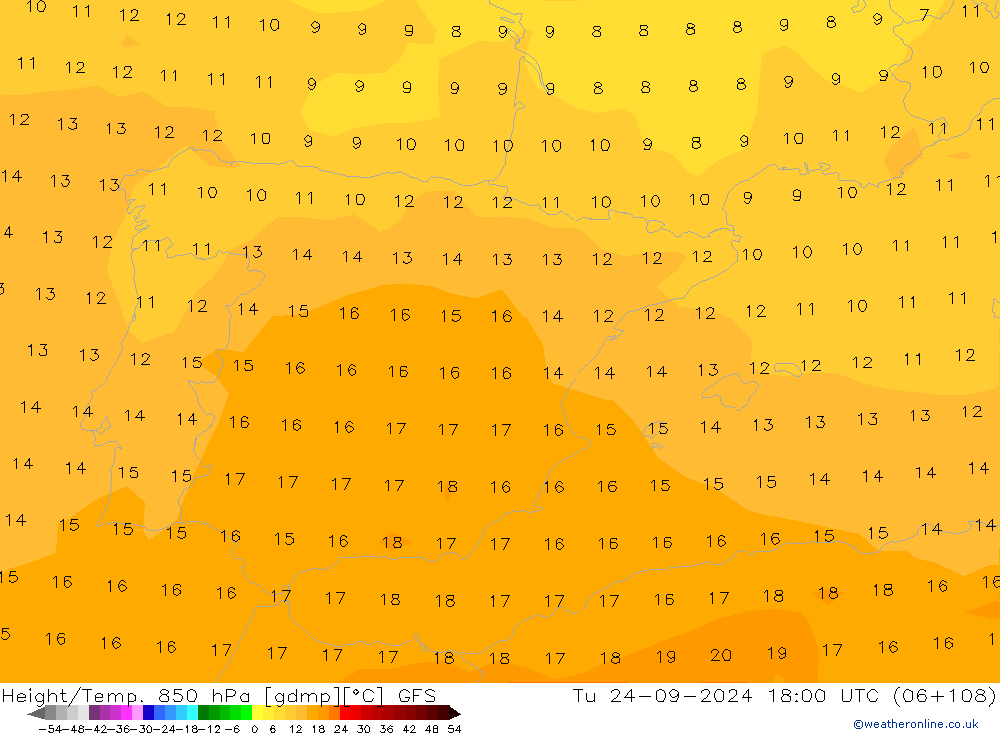 Z500/Rain (+SLP)/Z850 GFS mar 24.09.2024 18 UTC