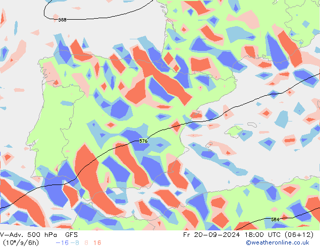 V-Adv. 500 hPa GFS pt. 20.09.2024 18 UTC